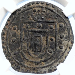 1557-78 INDIA PORTUGESE PORTUGAL King Sebastiao ANTIQUE Bastado Coin NGC i106053 - Picture 1 of 5