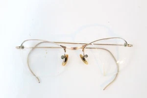 VTG 50s AMERICAN OPTICAL AO CAT EYE 1/10 12K G.F. GOLD FILED WIRE RIM *READ* - Picture 1 of 8