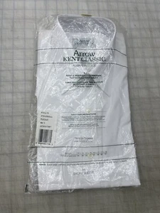 NIW Arrow Bradstreet White Mens Short Sleeve Shirt 15 Made In USA - Picture 1 of 6