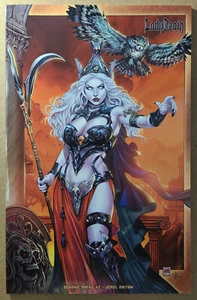 Lady Death Demonic Omens #1 Mike Krome Jewel Cover Edition!!! NM Sarg Comics - Bild 1 von 6
