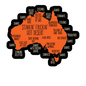 2 x Large Car Stickers - australia explained Decal Bumper Laptop Window Sticker - Picture 1 of 4