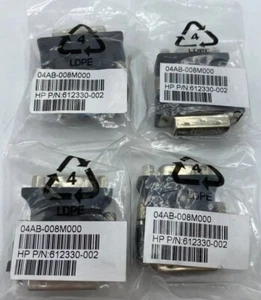 (4) (NEW) HP 612330-002 DVI-A-M to VGA Video Monitor Adapters - w/ WARRANTY!! - Picture 1 of 5