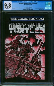 Teenage Mutant Ninja Turtles 1 2009 reimpresión ⭐ CGC 9.8 ⭐ Día del cómic gratis FCBD - Imagen 1 de 2