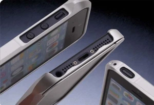 Apple iPhone 5S / 5 Aluminium Bumper | Cover Schutzhülle Case Alu Tasche silber - Picture 1 of 1