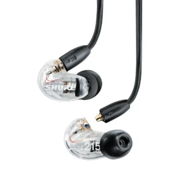 Shure SE215 In-Ear Professional Sound Isolating Headphones Wired Clear Earbuds - Image 1 of 3