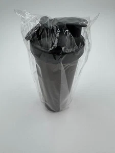 Protein Shaker Bottle with Wire Whisk Ball 20 oz With Loop Leak Proof Lid - Picture 1 of 4