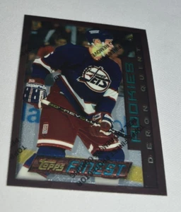 1996 TOPPS FINEST - ROOKIE DERON QUINT DEFENSE WINNIPEG JETS CARD # 101 - Picture 1 of 4