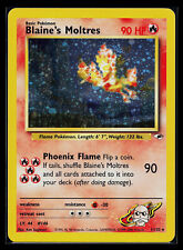 Pokemon Card - Blaine's Moltres Gym Heroes 1/132 Holo Rare