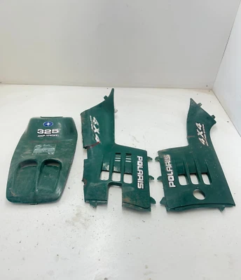 Polaris Magnum 325 2000 4x4 OEM paneles laterales izquierdo derecho cubierta delantera capó leer Foto 1 de 4