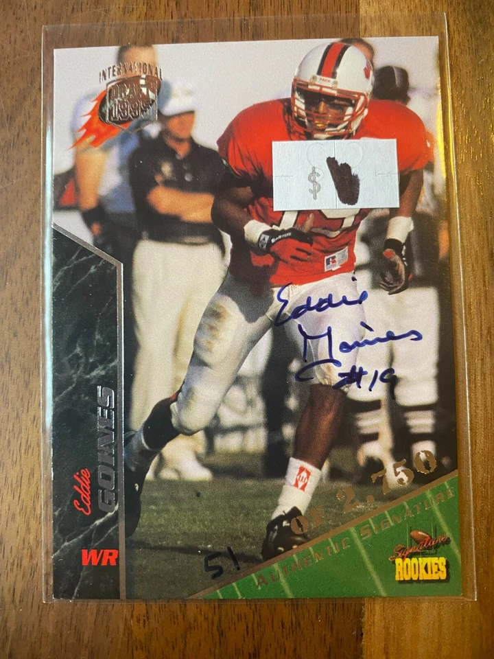 A52,739 - 1995 Signature Rookies Autographs International #32 Eddie Goines/2750 - Image 1 of 1