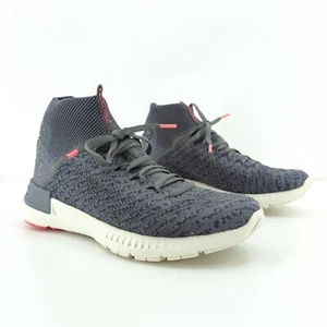 Under Armour Women 8 Highlight Delta 2 Zinc Gray Knit Running High Top 1295766 - Picture 1 of 9