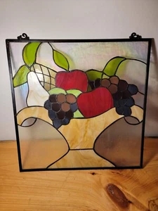 "Panel de ventana colgante de vidrieras estilo Tiffany diseño victoriano 20"" X 20" - Imagen 1 de 10