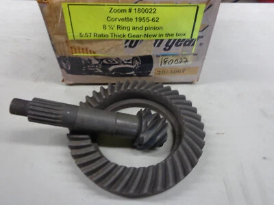 Chevrolet 1955-1964 Corvette 1955-1962 zoom 8 1/4 anillo engranaje 5,57 relación engranaje grueso Foto 1 de 2