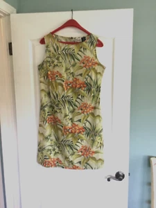 Patagonia Pataloha Tropical Print Sleeveless Shift Women’s Size 10 - Picture 1 of 4