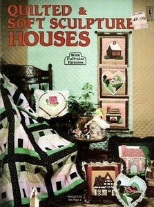 Quilted & Soft Sculpture Houses Full-size Patterns, Snow Village, Bottle Bag NOS - Picture 1 of 8