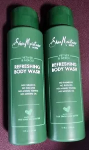 (2) Shea Moisture Men Vetiver & Neroli erfrischendes Duschgel 15 fl. Oz. - Bild 1 von 2
