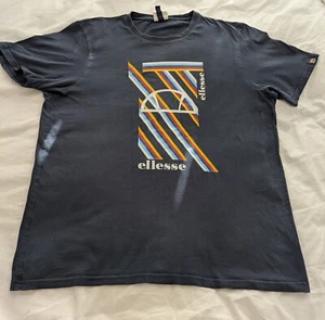 Ellesse T Shirt  Mens Blue Size UK Xl Graphic Design  - Picture 1 of 8