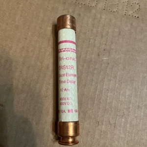 TRS12R Tri-Onic Class RK Fuses 600 VAC 12 A Qty. 10 - Picture 1 of 3