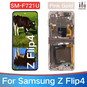 Ricambio gruppo schermo display oro rosa per Samsung Galaxy Z Flip4 F721U - Foto 1 di 9