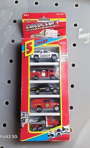 Vintage MAJORETTE RARE 5 PACK EMERGENCY Services Metal Vehicles NEW - Picture 1 of 10