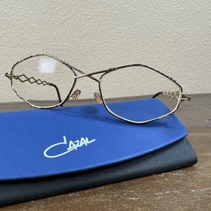 Cazal Point 2 Eyeglasses Full Rim Gold Geometric Frames 53-16-135 Germany - Picture 1 of 20