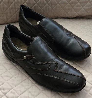 Mujer Cunas para Caminar Zapatos Planos Cuero Marrón 9 N. Foto 1 de 4