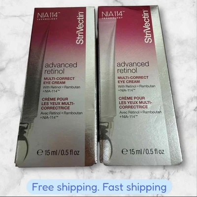 FOR 2 Strivectin Advanced Retinol Multi-Correct Eye Cream 15 ml / 0.5oz NIB - Image 1 of 2
