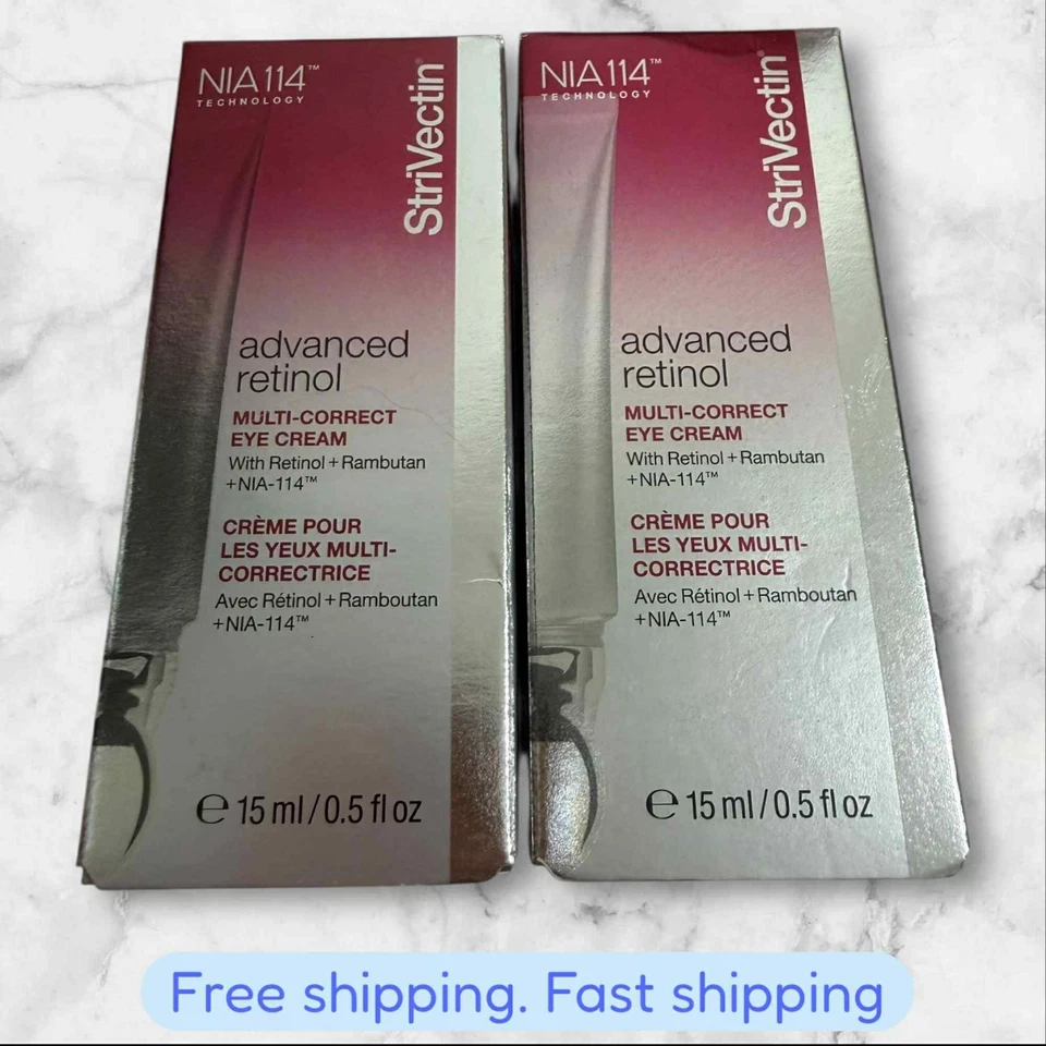 PARA 2 Strivectin Advanced Retinol Crema de Ojos Multi-Correcta 15 ml / 0.5oz Nueva en Caja Foto 1 de 2