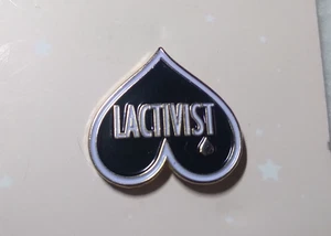 Lactivist Pin Black Enamel More Than a Mother Breastfeeding Milestone Gift - Picture 1 of 5