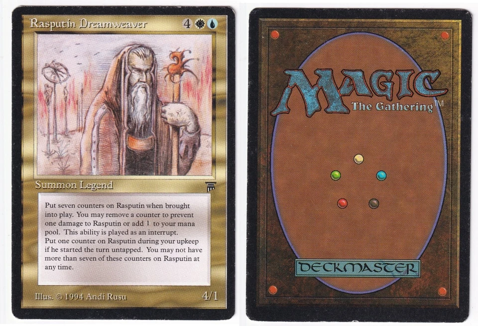 Rasputin Dreamweaver -English Legends Edition -MP - MTG -FREE SHIPPING! - Image 1 of 1
