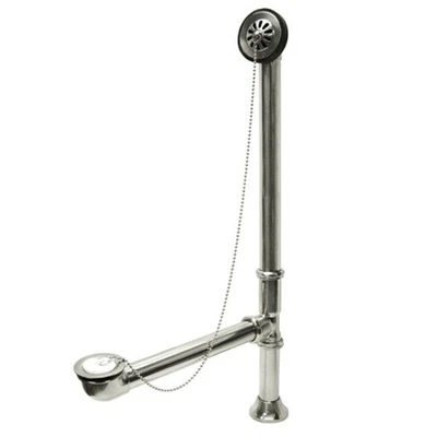 Elements of Design St. Louis DS2091 Clawfoot Tub Waste & Overflow Drain Chrome - Image 1 of 2