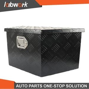 Labwork 26"X13.3"X12" Black Aluminum Tool Box Heavy Duty Utility Tool Storage - Picture 1 of 16