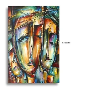 arte urbana moderna volto moda espressione pittura originale stile colore M. Lang - Foto 1 di 7