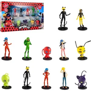 Miraculous Ladybug Pencil Toppers 12pk Rena Rouge Character Figure Set - Picture 1 of 8