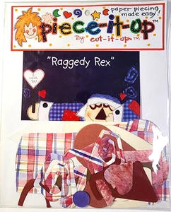 Raggedy Tex Doll Paper Piecing Kit - Use on 12x12 or 8.5" x 11" 2 page spread - Picture 1 of 2