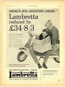Heim Wandkunstdruck - Vintage Werbeplakat - LAMBRETTA 1961-A4, A3,A2,A1,A0 - Bild 1 von 1