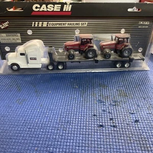 Vintage 1995 Ertl 1/64 Case Equipment Hauling Set Carrying 2 7240 Track#2385 NEW - Picture 1 of 12