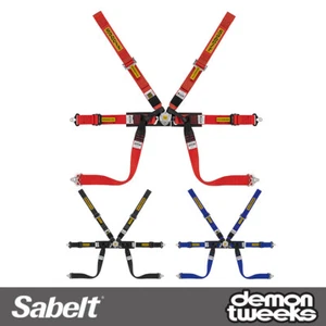 Sabelt Steel Formula Mid 6 Point Harness - FIA Approved, Motorsport / Race - Afbeelding 1 van 6
