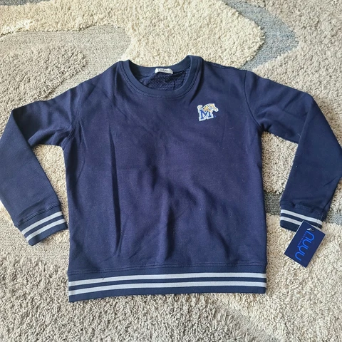 NUYU Ladies Memphis Tigers Mesh Back Sweatshirt Size Small Blue Cover