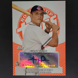 John Drennen 2005 Topps Rookie Cup #152 Orange Auto 289/299 Cleveland Indians - Picture 1 of 8