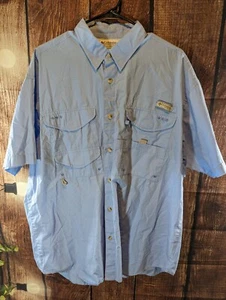 Columbia PFG Herren Gr. L Button Down Hemd belüftet hellblau - Bild 1 von 7