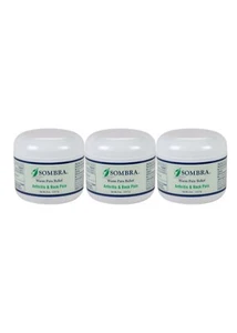 4oz Jar - 3 pack - Sombra's Original Warm Therapy Pain Relieving Gel NEW! - Picture 1 of 6