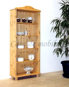 Standregal ANITA 74x182x30cm Küchen-regal Landhaus Kiefer massiv gelaugt geölt - Bild 1 von 4