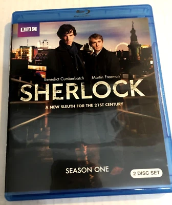 Sherlock Season One BBC 2 Disc Set Blu-Ray Ships Same Day With Tracking - Imagem 1 de 2