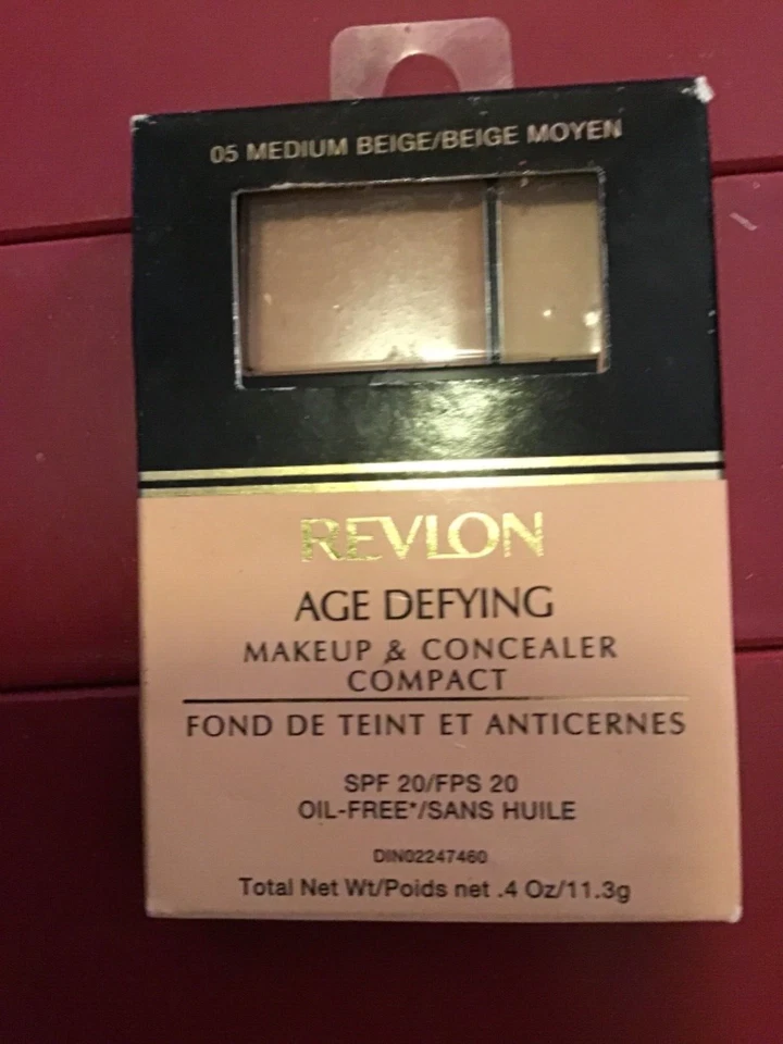 Revlon Age Defying Makeup & Concealer Compact MEDIUM BEIGE .4 oz BNIB - Image 1 of 1