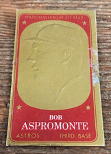1965 Topps Embossed Baseball Card # 61 BOB ASPROMONTE - Houston Astros