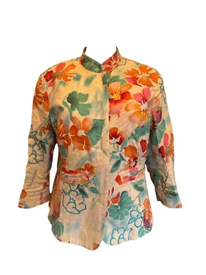 Chaqueta ligera Coldwater Creek para mujer talla 14 colorida Foto 1 de 4