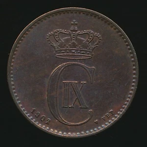 Denmark 1902 2 ORE (Bronze) - Picture 1 of 2