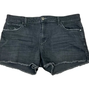 Joe's  Womens  Black Cut-Off Jean Shorts 31 Mid Rise 3" Inseam Denim Fray Hem - Picture 1 of 11