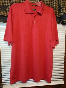 Nike Tiger Woods Collection Dry Fit Rot Golf Poloshirt XL Made in Hong Kong - Bild 1 von 7